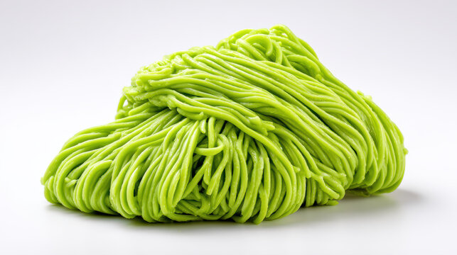 transparent lod chong thai pandan noodles in coconut milk