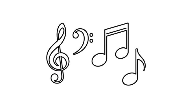 Musical notes and symbols