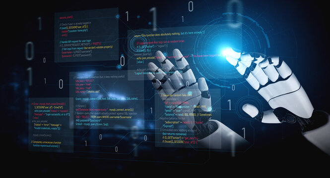 AI auditing faulty programming code, detecting anomalies, insecure logic, and suggesting corrections in a humorous and flawed code example. Vouch