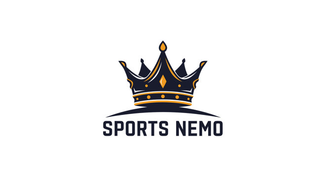 Royal crown logo for sports and victory