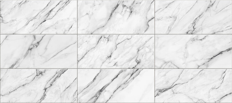 White marble ceramic tile background. Ceramic tile design for walls and floors. Design for interior home or ceramic tiles design.