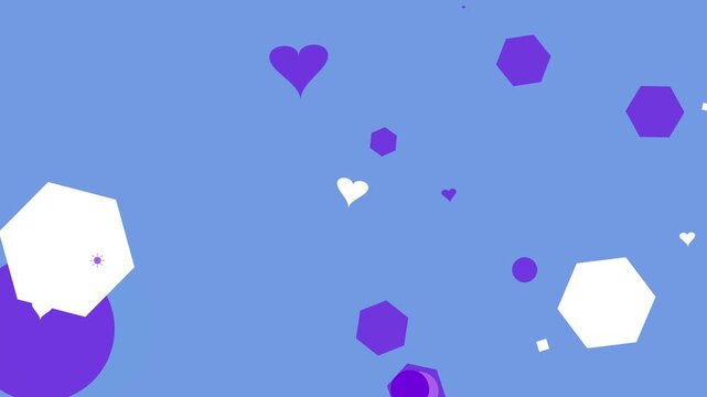 Dynamic motion graphic with a colorful hipster memphis style pattern