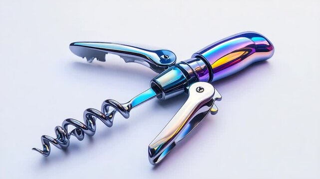 Iridescent wine key