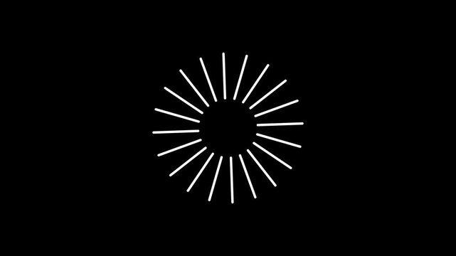 Loading wheel animation - Animated spinning load.4k video