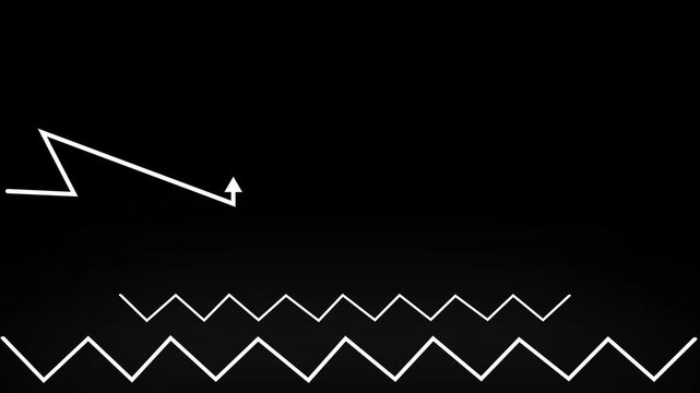 Wavy downward arrow direction Left to right icon, 
line arrow ma Left to right icon, 