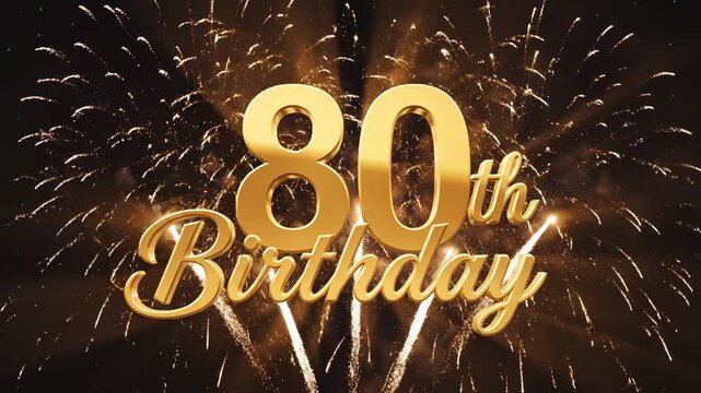 Golden 80th Birthday Celebration