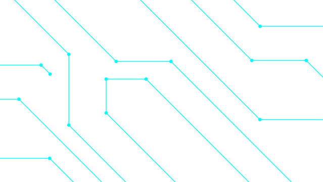Vector Digital circuit layout with connectivity, technology background