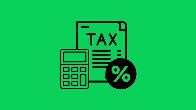 Tax Filing and Financial Calculation Animation