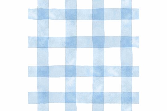 Blue plaid pattern, watercolor checks, light blue grid, textile design
