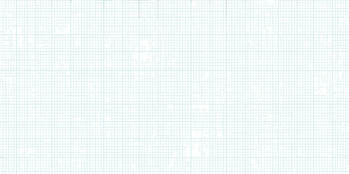 Pale blue grid paper with faint handwritten notes and markings