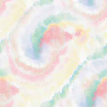 Tie Dye Spiral. Seamless Blue Tie Dye. Soft 1960 Repeat. Green Color Swirl Pattern. Vector Rainbow Tiedye. Seamless Tiedye Pattern. Tie Dye Swirl. Circle Batik Swirl. Spiral Unicorn Background