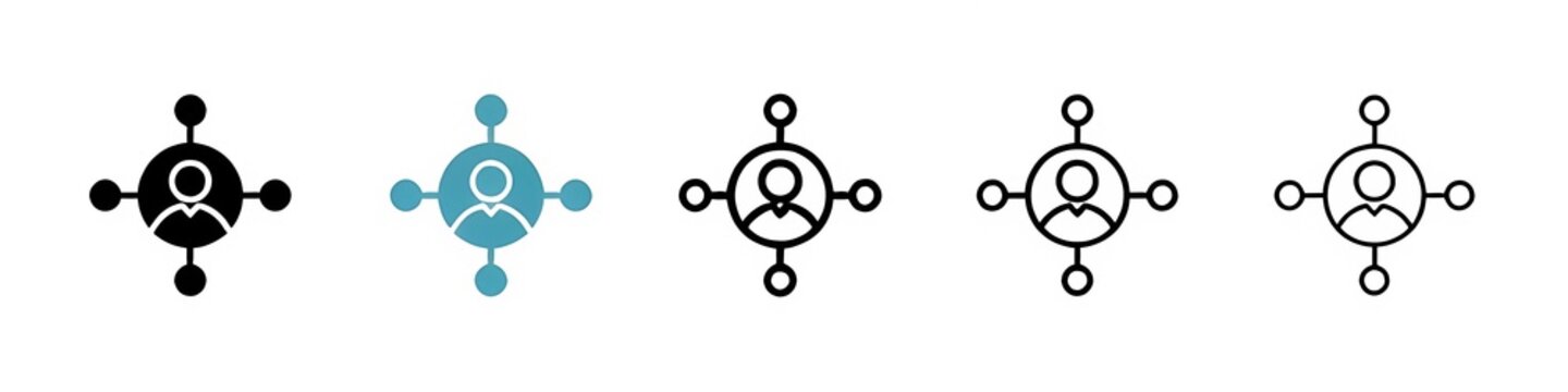 Affiliate marketing line icon vector set. Thin line customizable illustration. Contour symbol. Vector isolated outline drawing. Editable stroke