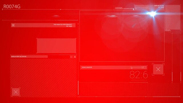 Composition of financial data processing with loading baubles and binary coding on green background