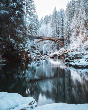 river in winter