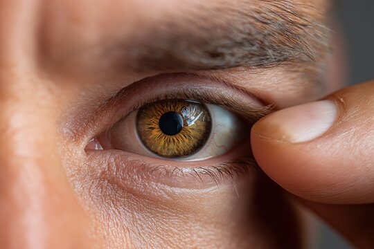 Doctor Examining a Patient's Eye During a Medical Check-up