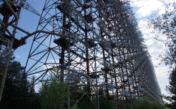 Massive Steel Lattice Structure of the Duga Over-the-Horizon Radar in Chernobyl-2