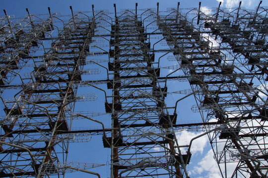 Massive Steel Lattice Structure of the Duga Over-the-Horizon Radar in Chernobyl-2