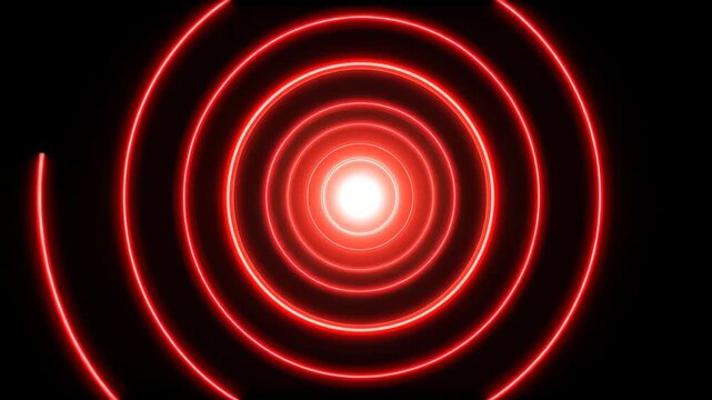 A cybersecurity threat concept Red target lock on screen alert system warning sign danger error glitch futuristic interface HUD UI motion graphics for commercial or editorial projects.