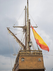 reproductions of old sailing ships during demostration in la spezia © manola72