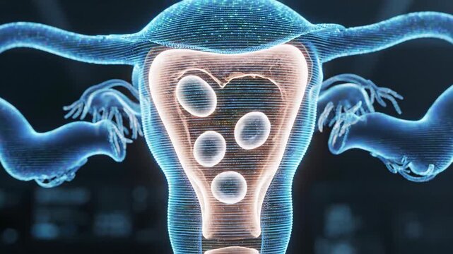 Animated Visualization of Human Uterus and Embryo Development in 3D.
