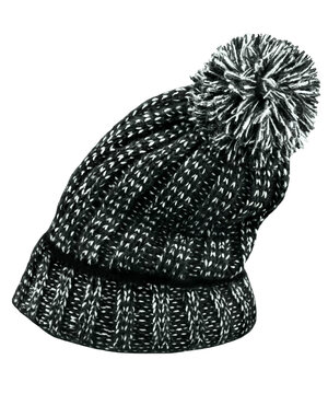 1 M&uuml;tze mit Bommel  Hintergrund transparent PNG cut out   Bobble Hat