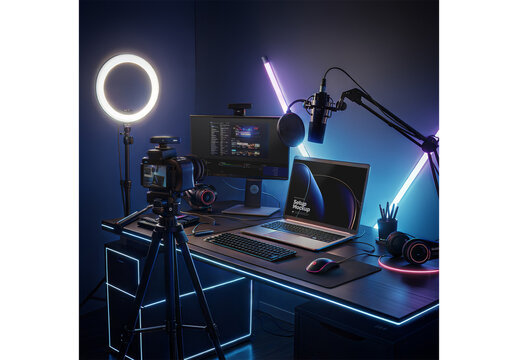 Studio Setup Mockup 2