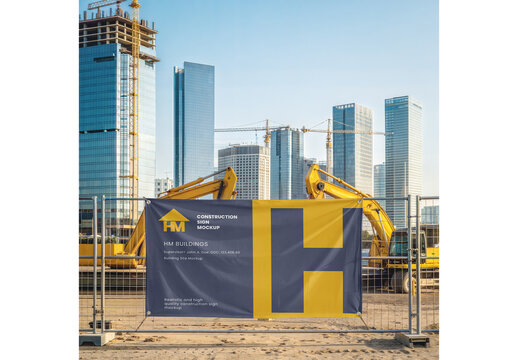 Construction Sign Mockup 20