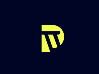 Obraz premium vector illustration of an abstract symbol P letter creative logo