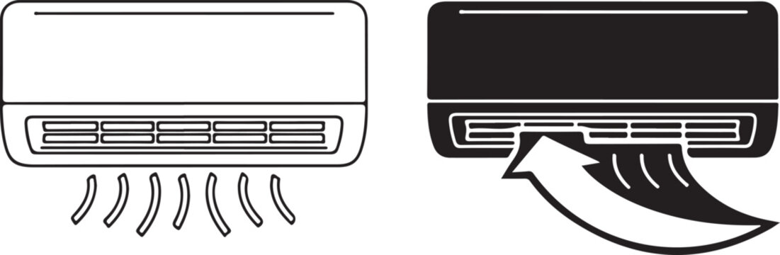 Air conditioner with cold air blowing out