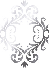 Fototapeta premium Elegant metallic scrollwork design for luxury backgrounds