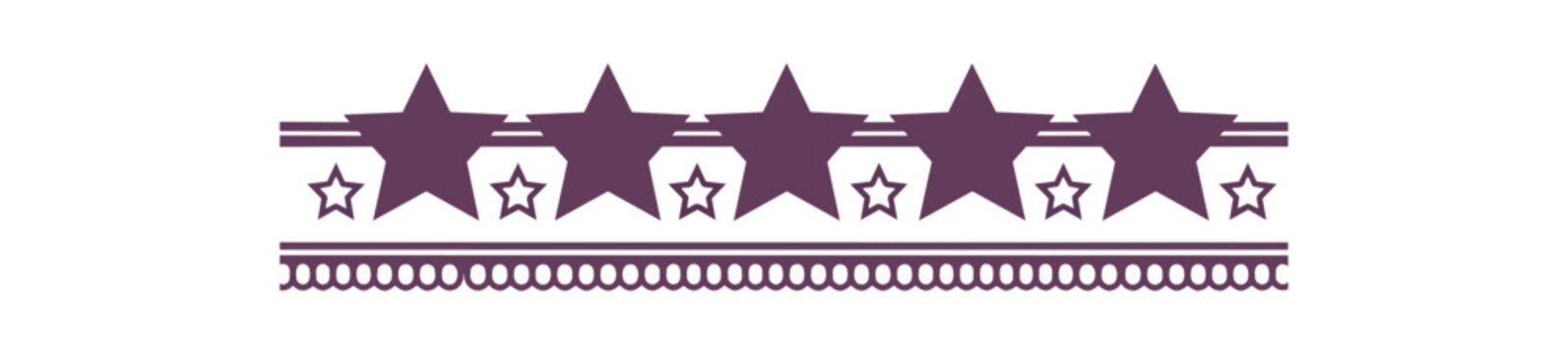 Star rating graphic against black background