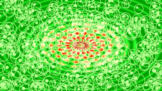 Abstract Red Pattern with Circular Elements for Dynamic Backgrounds