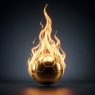 A soccer ball on fire with flames coming out of it, FIFA World Cup 2026, World Cup, World Cup 2026 with Soccer Ball, Vibrant Stadium, International Flags, Global Football Celebration