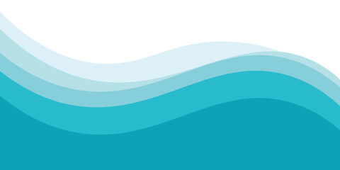 Fototapeta premium Abstract Water wave vector illustration design background. Wavy Background for summer