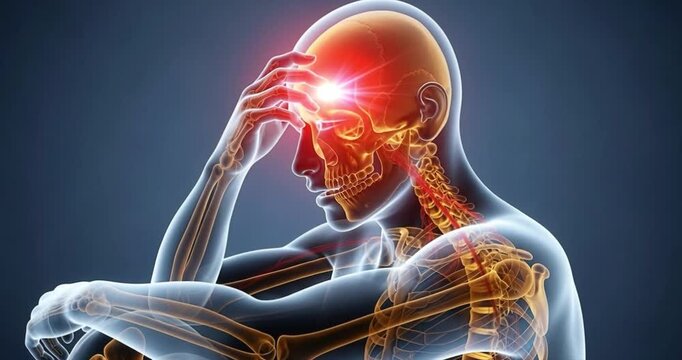 Human anatomy depicting pain and medical conditions