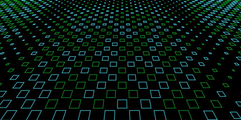 Fototapeta premium Dark Blue, Green vector background with rectangles. Glitter abstract illustration with rectangular shapes. Modern template for your landing page.