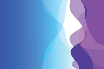 Naklejka premium Abstract blue purple geometric waves on a white background, colored spots