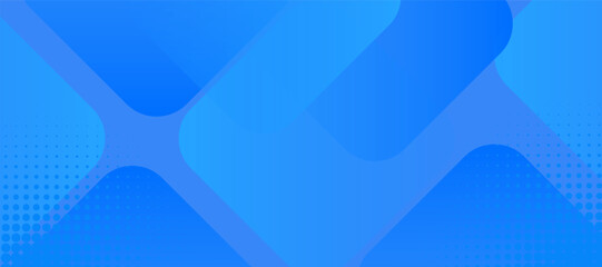 Abstract Blue fluid gradient Geometric banner design background. Halftone corner texture. Faded dot pattern for design prints. © hadidesign