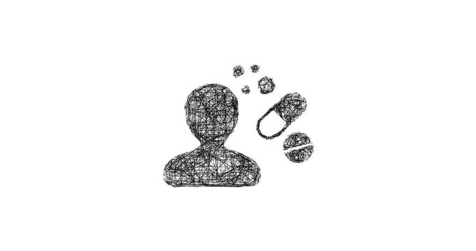 Sketch side effects icon animation - smooth progressive reveal