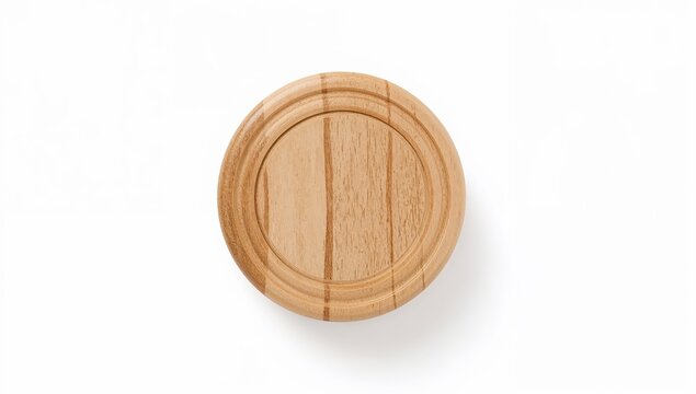 Handcarved maple wood drawer knob, custom designed wooden kitchen cabinet handle, round natural finish