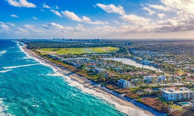 Obraz premium aerial view of Juno Beach Florida
