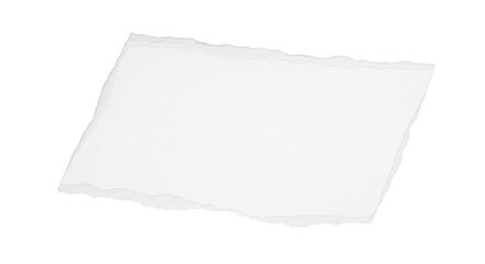 Obraz premium A white piece of paper on a plain background isolated on transparent background