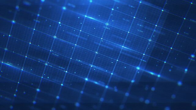 Digital Data Glitch Technology Grid
Abstract glitch technology background with digital data patterns on a graphic grid