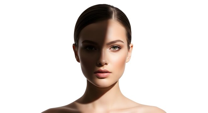 Beauty Portrait with Dramatic Lighting