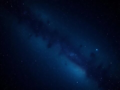 Deep void of infinite space, speckled with distant stars,  nebula,  deep