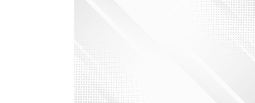 Halftone corner texture. Abstract smooth light gray geometry paper futuristic minimal subtle background.