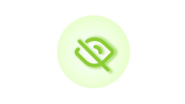 A green logo on a light green circle with a white background