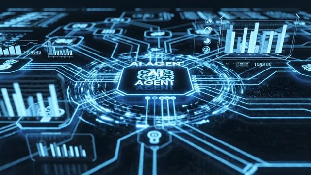 Digital circuit board with smart agent interface.