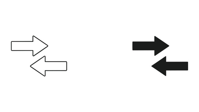 Arrows Directional Exchange Communication Vector
