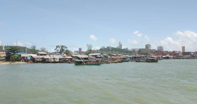 Vanished fishing village filmed in December 2025, prior to the Sihanoukville port industrial expansion starting in February 2026.